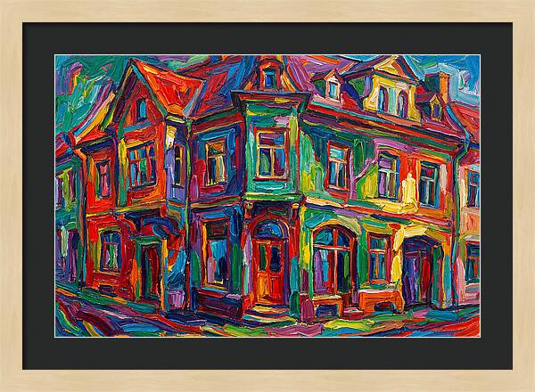 Vibrant Expressionist Building