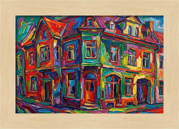 Vibrant Expressionist Building