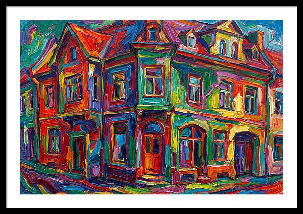 Vibrant Expressionist Building