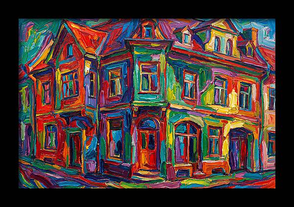 Vibrant Expressionist Building