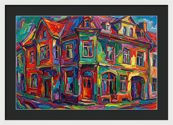 Vibrant Expressionist Building