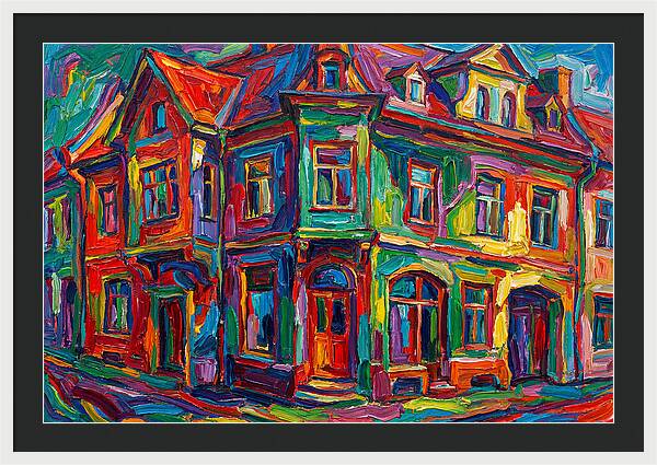 Vibrant Expressionist Building