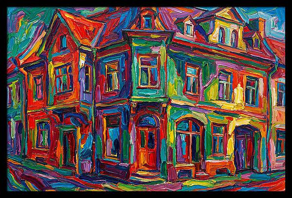 Vibrant Expressionist Building