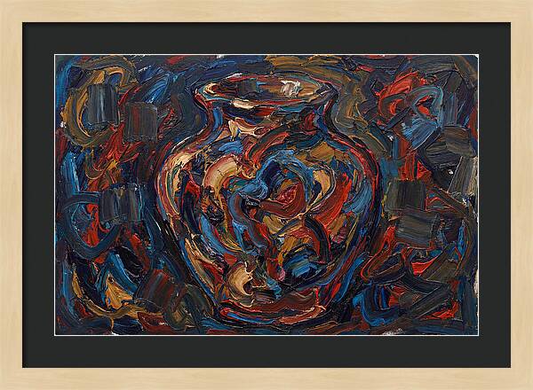 Vibrant Expressionist Vase