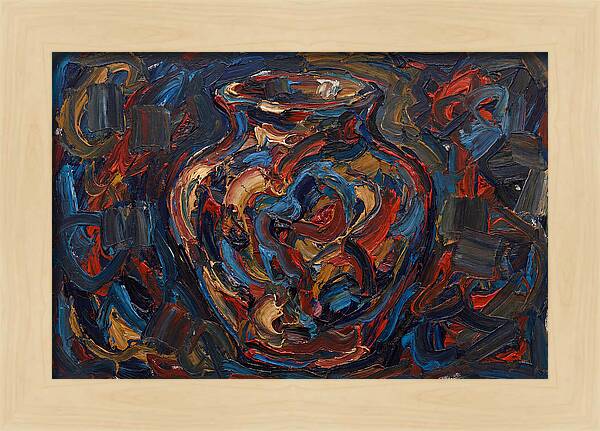 Vibrant Expressionist Vase