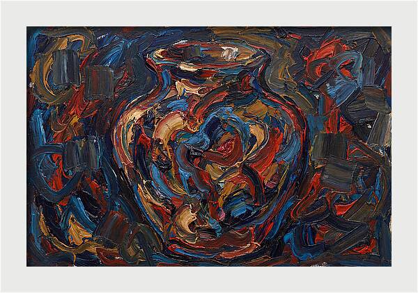 Vibrant Expressionist Vase