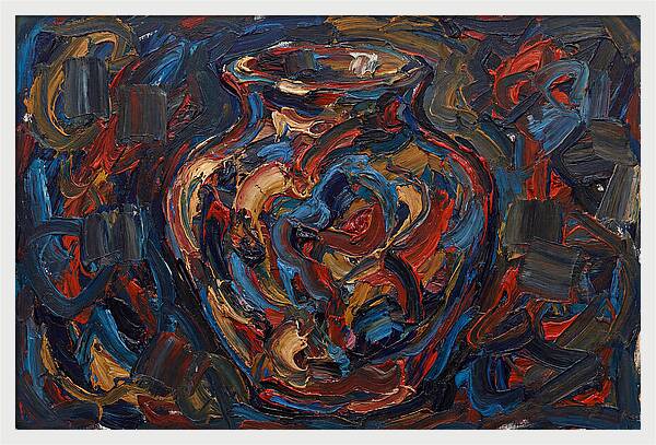 Vibrant Expressionist Vase