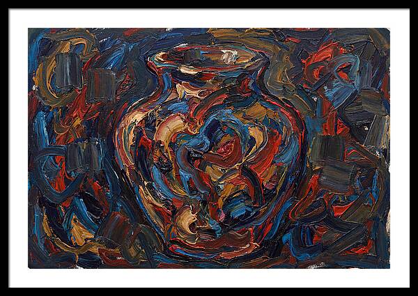 Vibrant Expressionist Vase