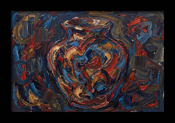 Vibrant Expressionist Vase