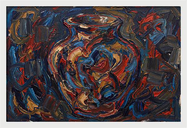 Vibrant Expressionist Vase