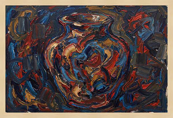Vibrant Expressionist Vase