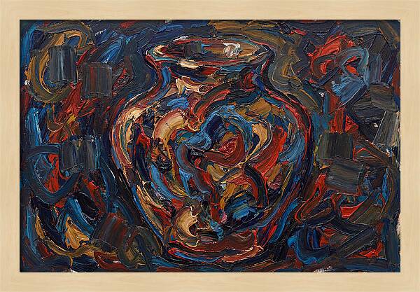 Vibrant Expressionist Vase