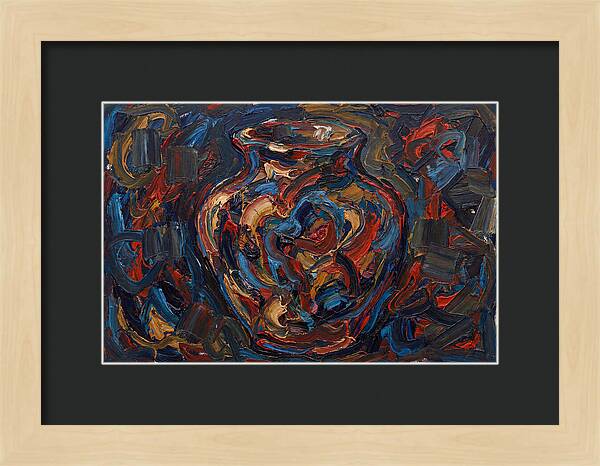 Vibrant Expressionist Vase