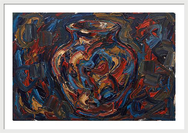 Vibrant Expressionist Vase