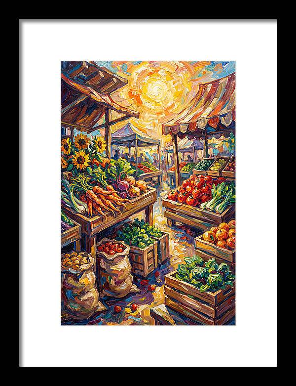 Vibrant Farmers Market Scene