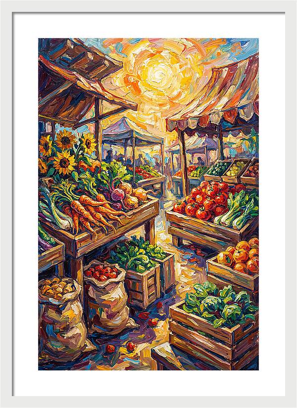 Vibrant Farmers Market Scene