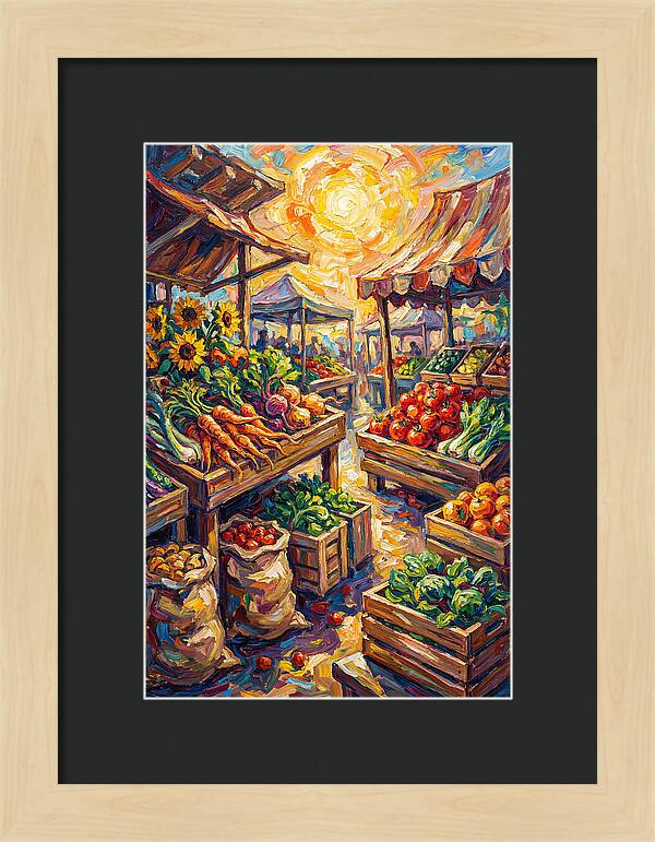 Vibrant Farmers Market Scene
