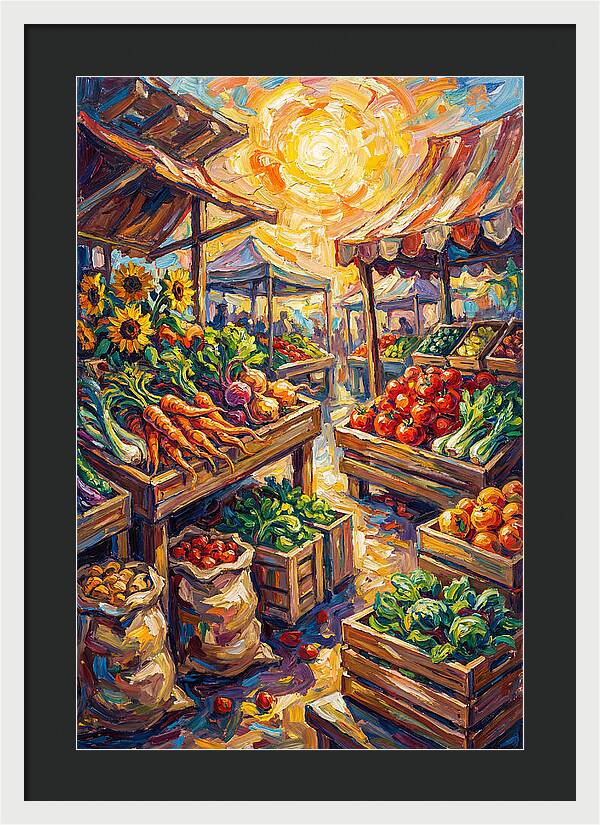 Vibrant Farmers Market Scene