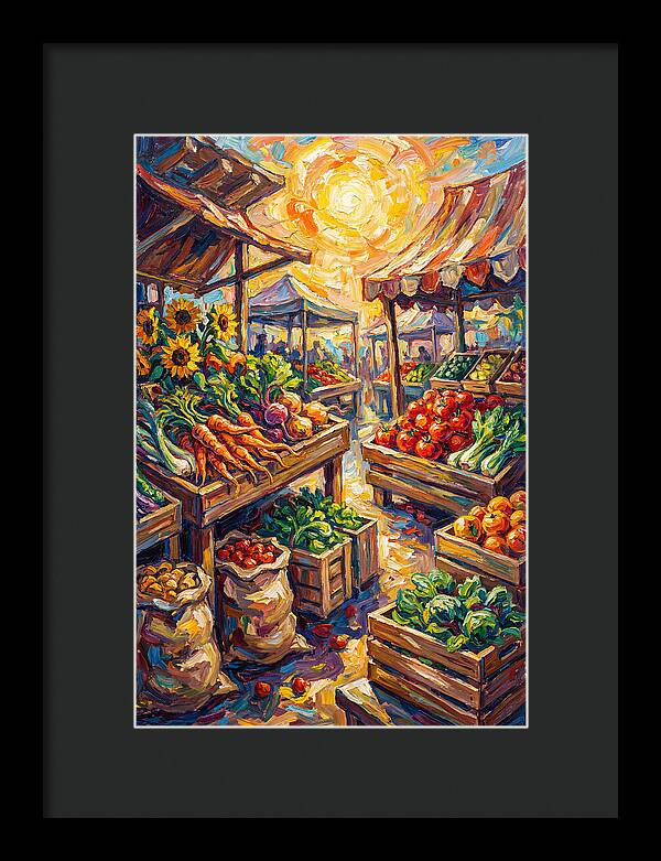 Vibrant Farmers Market Scene