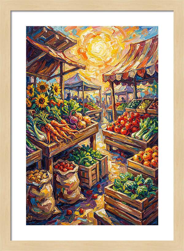 Vibrant Farmers Market Scene