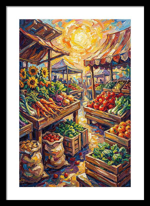Vibrant Farmers Market Scene
