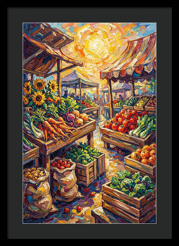 Vibrant Farmers Market Scene
