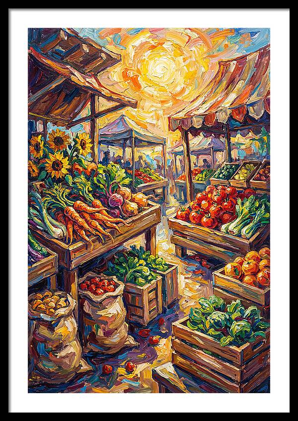 Vibrant Farmers Market Scene