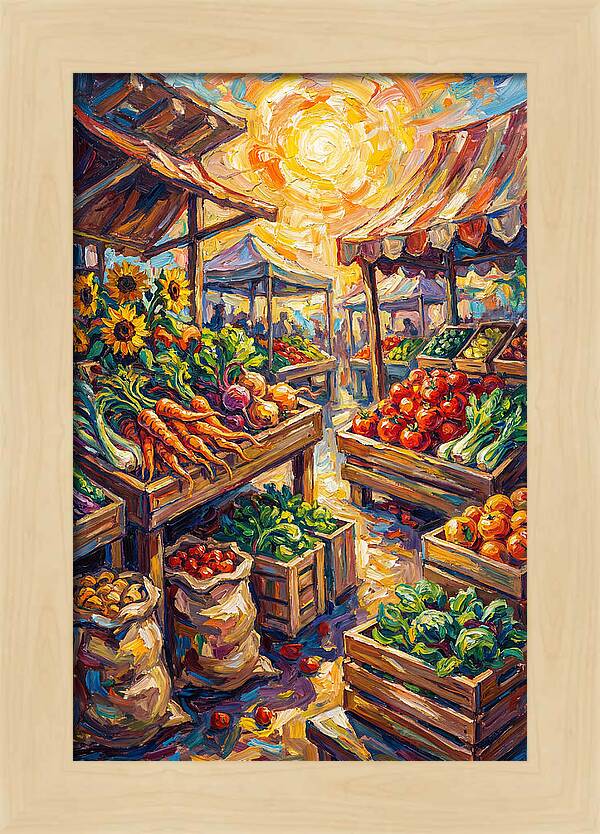 Vibrant Farmers Market Scene