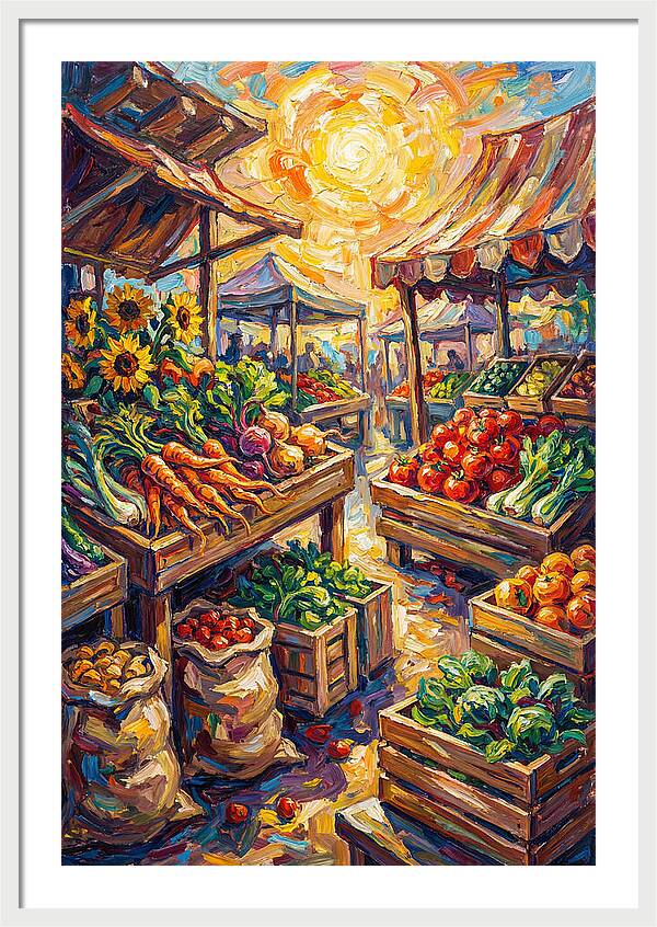 Vibrant Farmers Market Scene