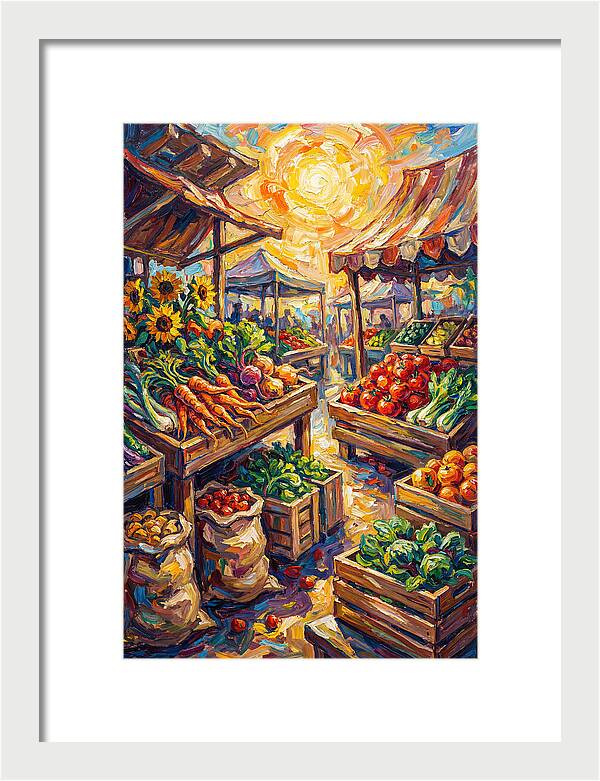 Vibrant Farmers Market Scene