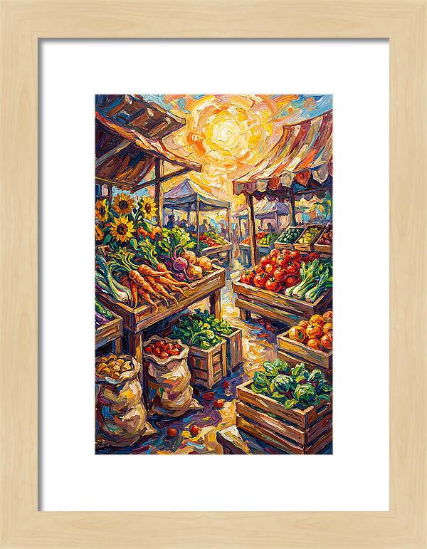Vibrant Farmers Market Scene