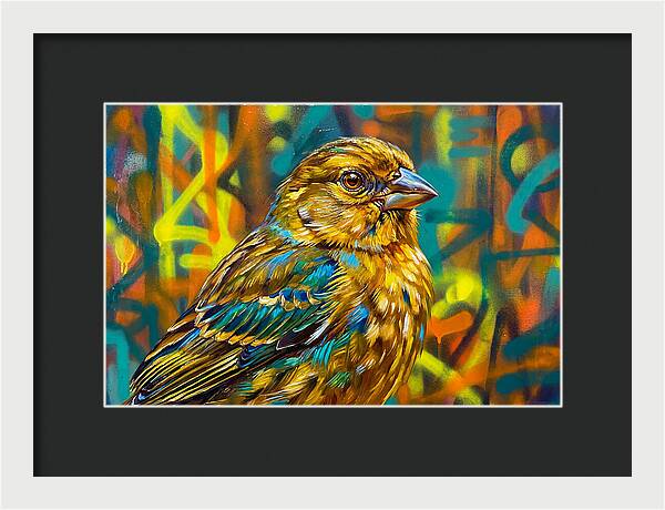 Vibrant Finch Portrait