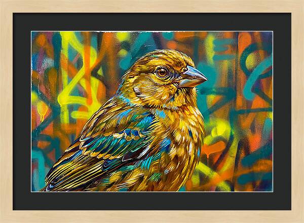 Vibrant Finch Portrait