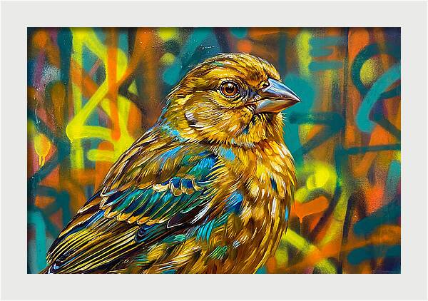 Vibrant Finch Portrait