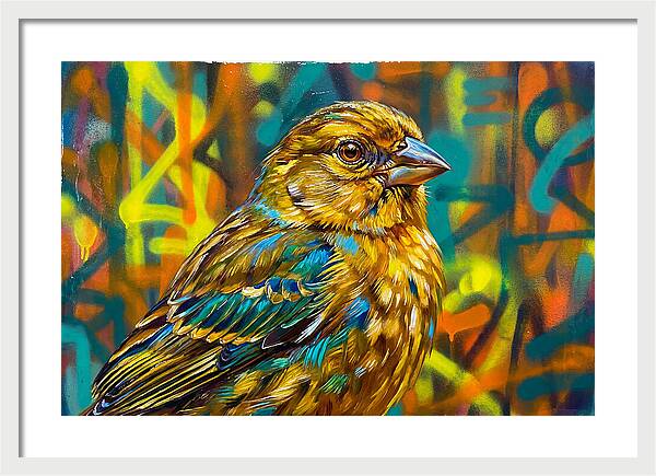 Vibrant Finch Portrait