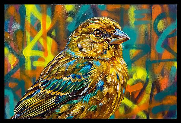 Vibrant Finch Portrait