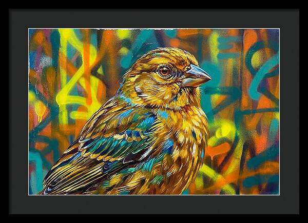 Vibrant Finch Portrait