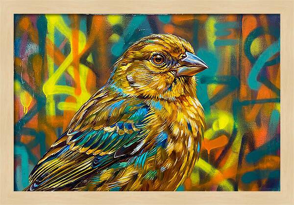 Vibrant Finch Portrait