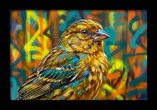 Vibrant Finch Portrait