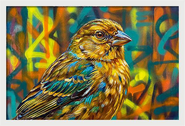 Vibrant Finch Portrait