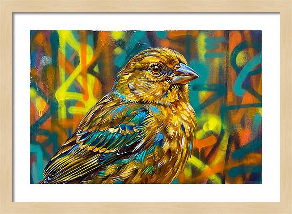 Vibrant Finch Portrait