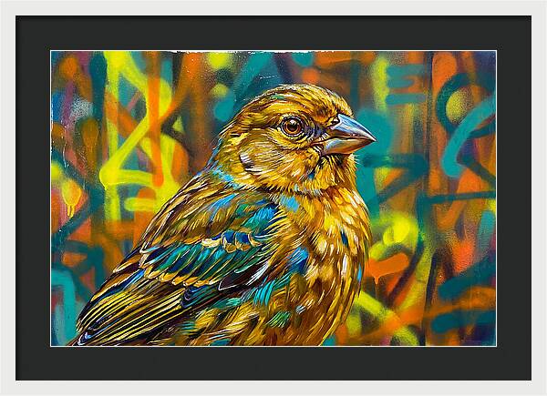 Vibrant Finch Portrait