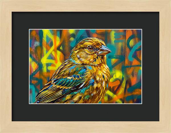 Vibrant Finch Portrait