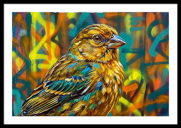 Vibrant Finch Portrait