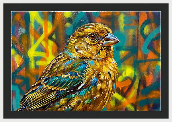 Vibrant Finch Portrait