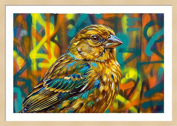 Vibrant Finch Portrait