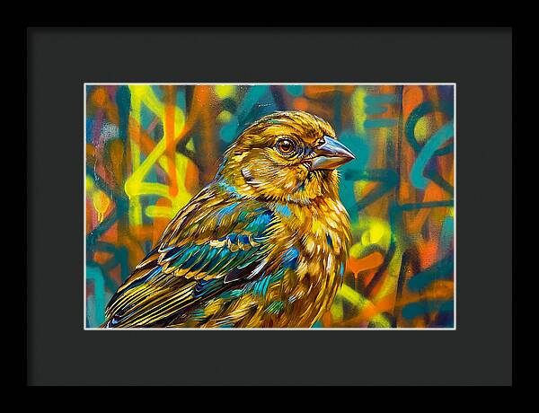 Vibrant Finch Portrait