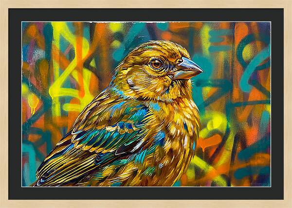 Vibrant Finch Portrait