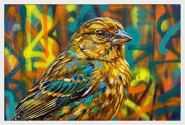 Vibrant Finch Portrait