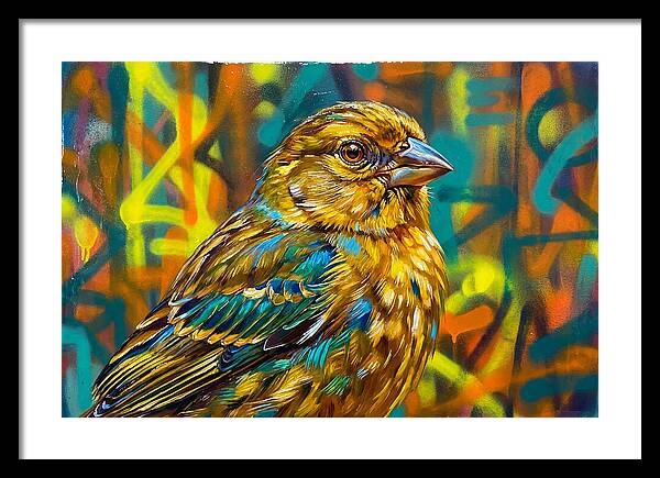 Vibrant Finch Portrait